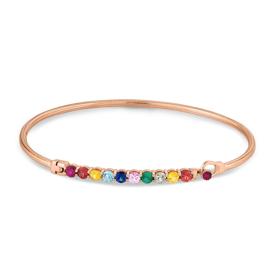 Rainbow Rose Bangle