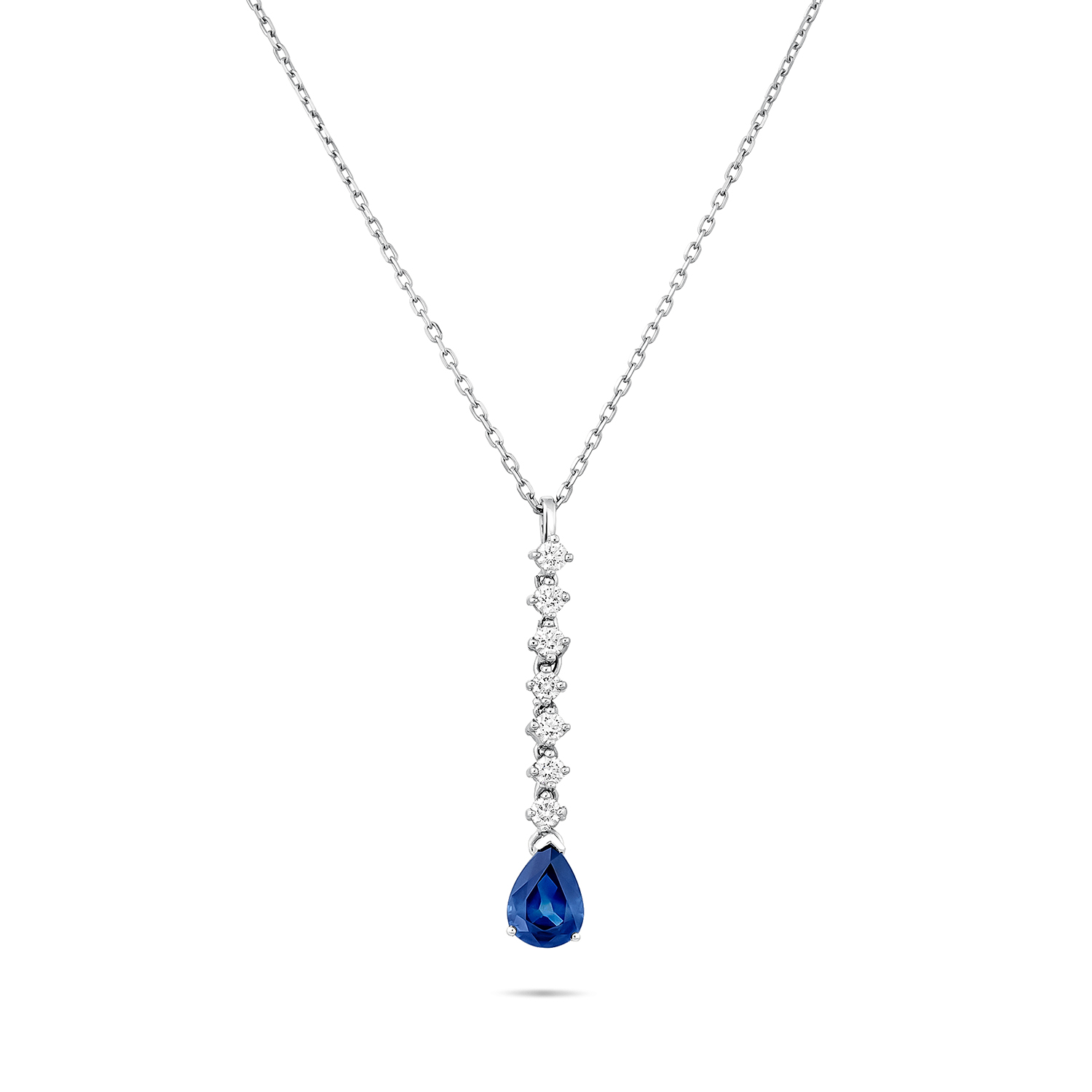 Sapphire Diamond Dangle