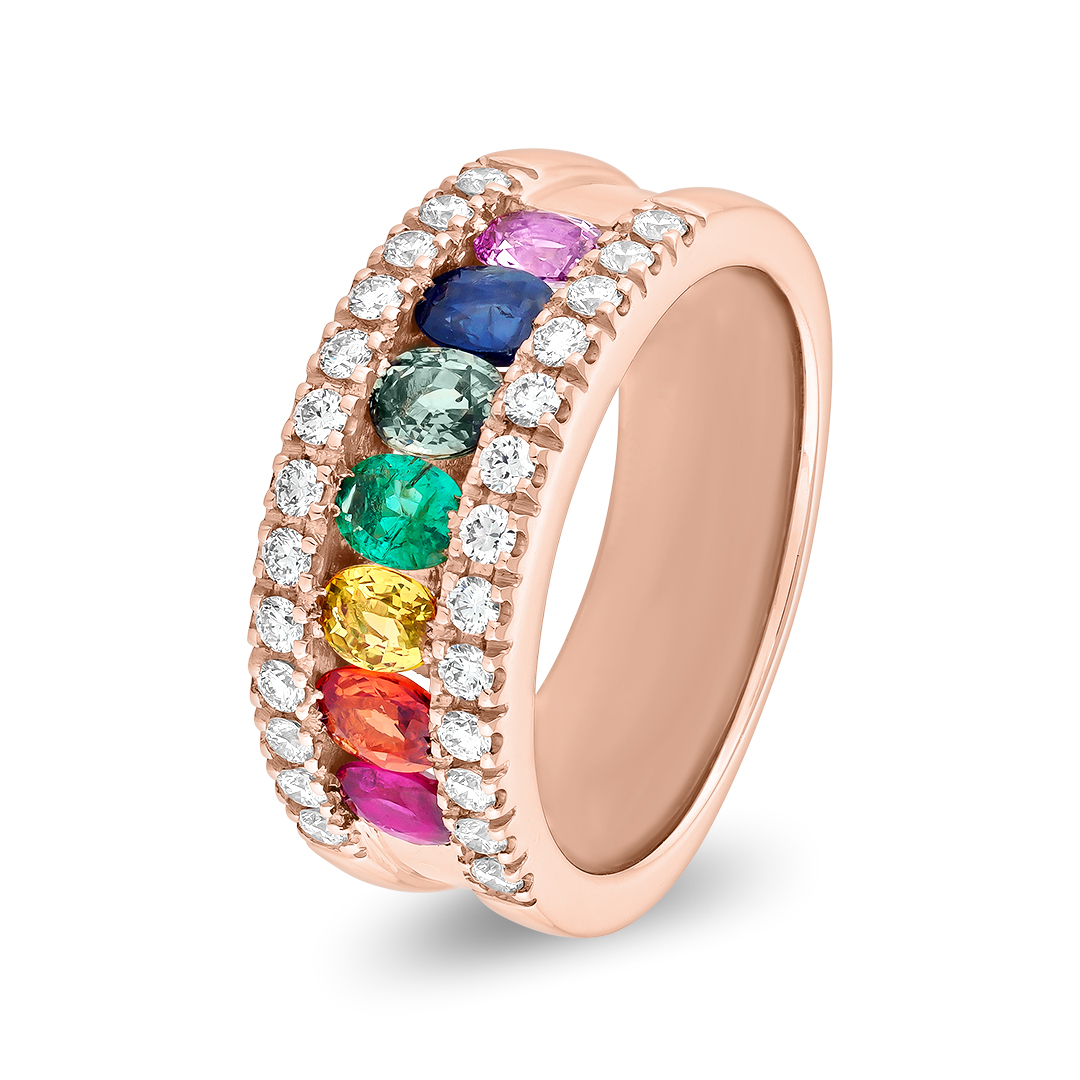 Rainbow Diamond Rose